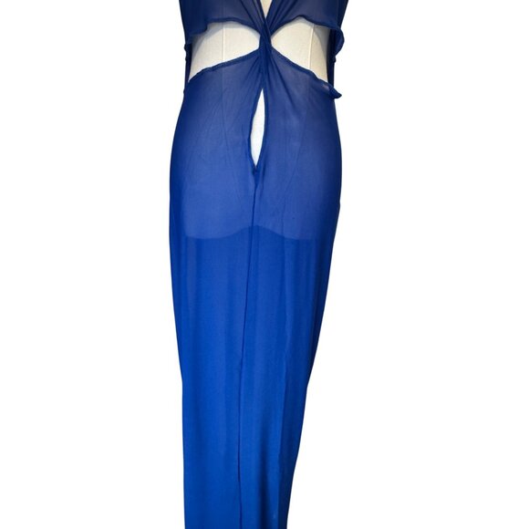 PrettyLittleThing Blue Maxi Dress - Picture 6 of 14